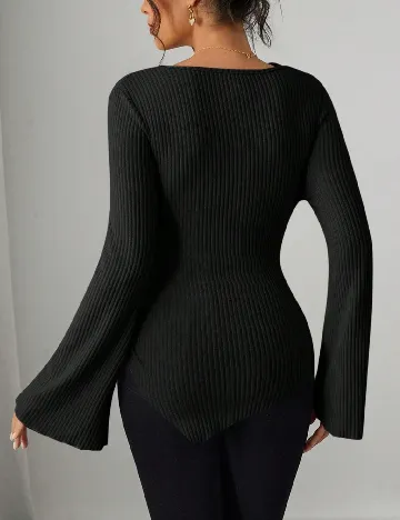 Bluza SHEIN Maternity, negru