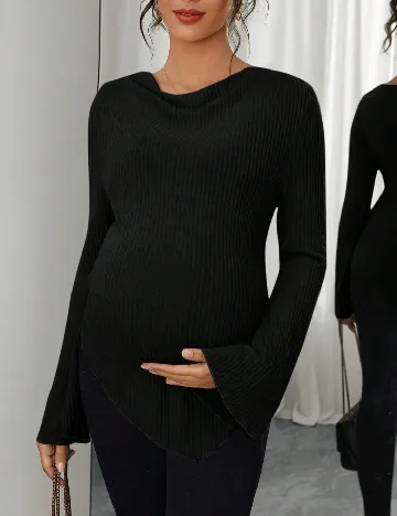 Bluza SHEIN Maternity, negru