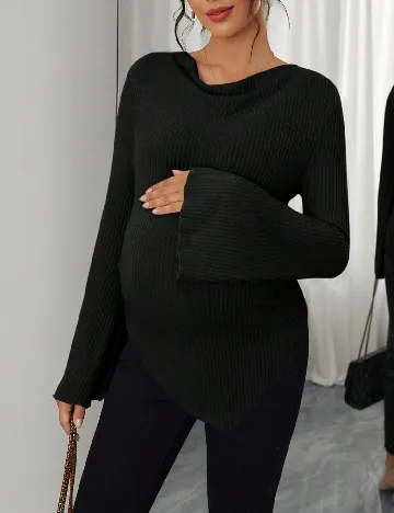 Bluza SHEIN Maternity, negru