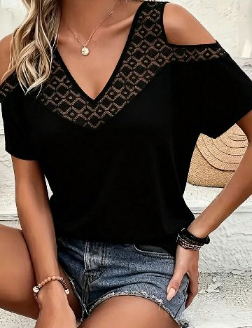 Bluza SHEIN CURVE, negru