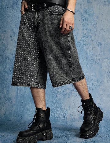 Pantaloni scurti Romwe, gri