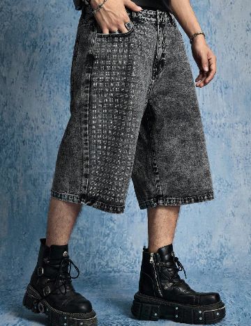Pantaloni scurti Romwe, gri