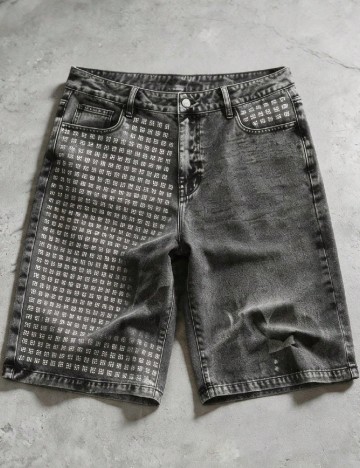 Pantaloni scurti Romwe, gri
