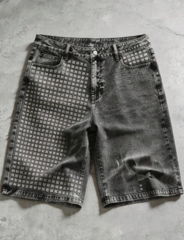 Pantaloni scurti Romwe, gri