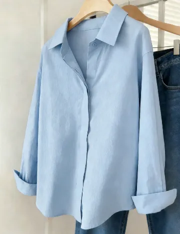 Camasa SHEIN, bleu