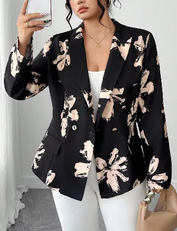 Sacou SHEIN CURVE, negru