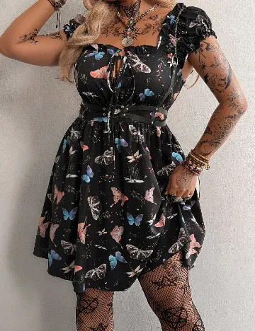 Rochie scurta SHEIN CURVE, negru