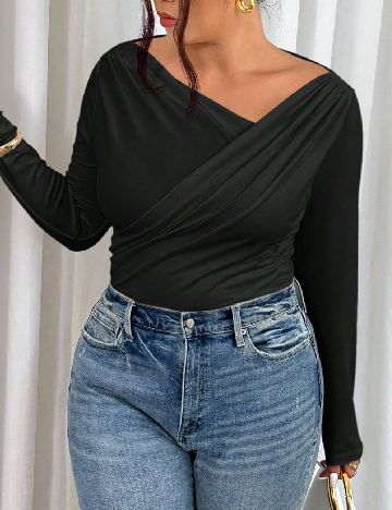 Body SHEIN CURVE, negru