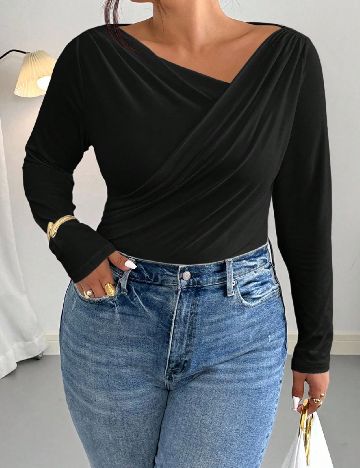Body SHEIN CURVE, negru