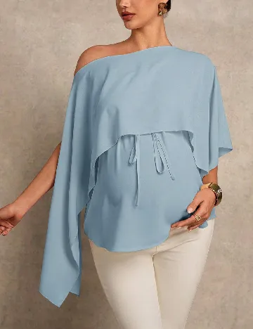 Bluza SHEIN Maternity, albastru