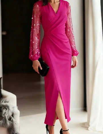 Rochie lunga SHEIN, roz