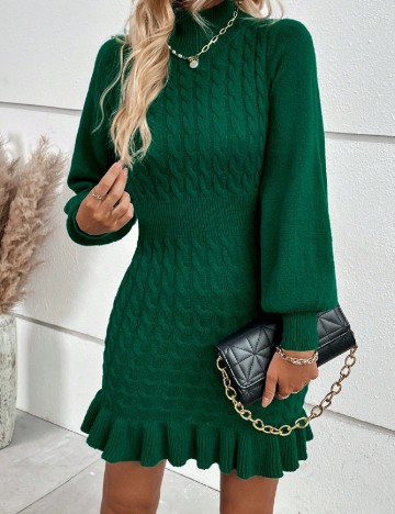 Rochie scurta SHEIN, verde