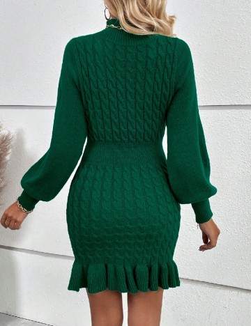 Rochie scurta SHEIN, verde