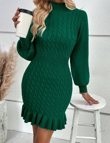 Rochie scurta SHEIN, verde