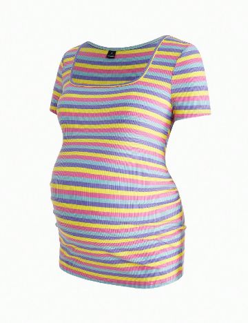 Set Tricouri 3 bucati SHEIN Maternity, mix culori