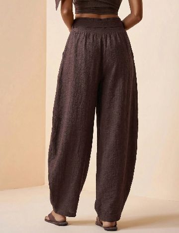 Pantaloni SHEIN, maro
