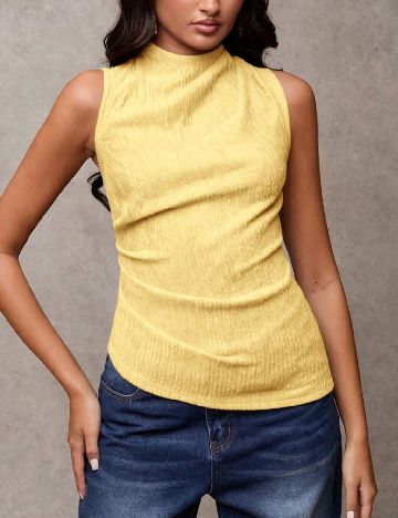 Top SHEIN, galben