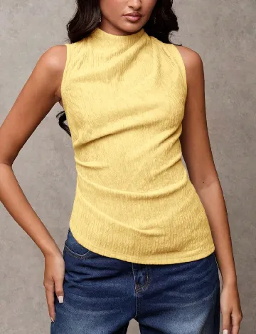 Top SHEIN, galben