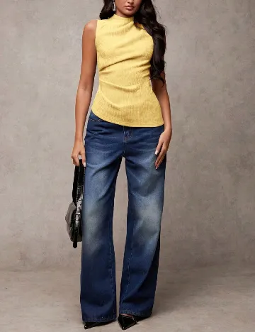 Top SHEIN, galben