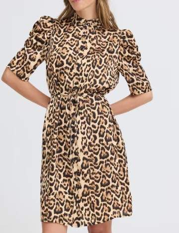 Rochie scurta Ichi, animal print