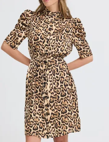 Rochie scurta Ichi, animal print