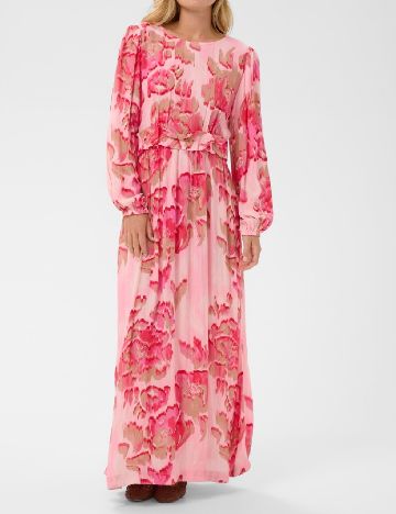 Rochie lunga Saint Tropez, roz