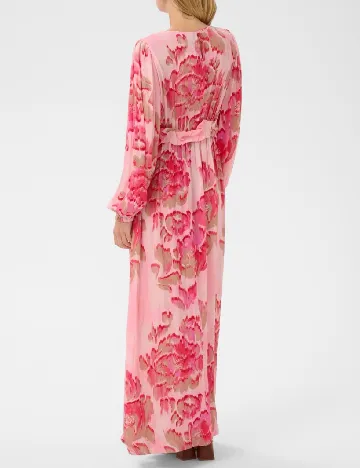 Rochie lunga Saint Tropez, roz