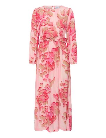 Rochie lunga Saint Tropez, roz