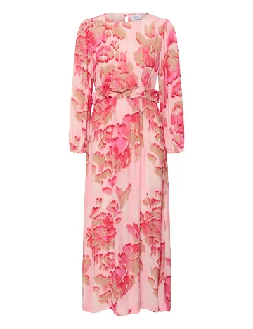 Rochie lunga Saint Tropez, roz
