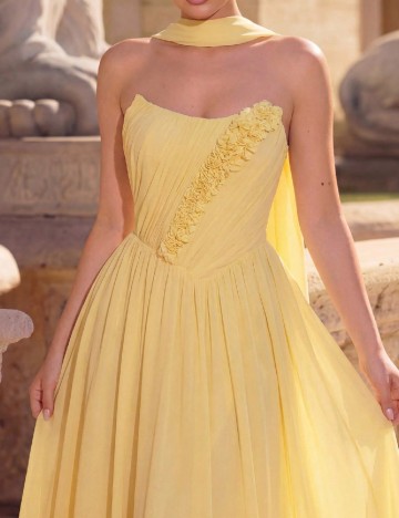 Rochie lunga SHEIN, galben deschis