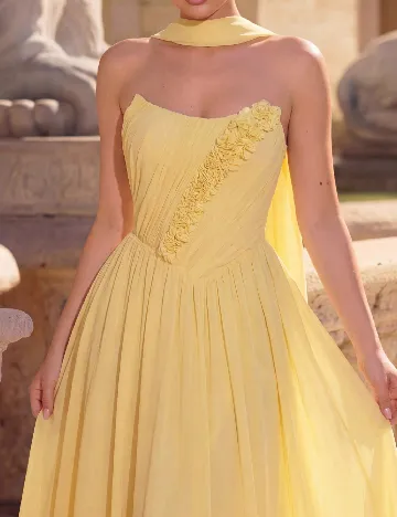 Rochie lunga SHEIN, galben deschis