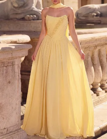 Rochie lunga SHEIN, galben deschis