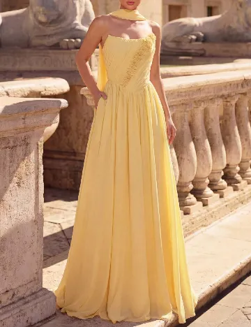 Rochie lunga SHEIN, galben deschis