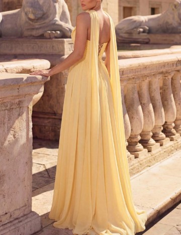 Rochie lunga SHEIN, galben deschis