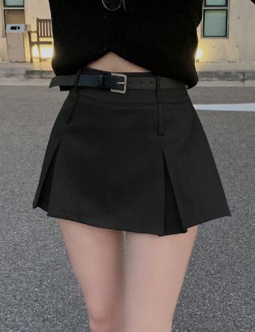 Fusta pantalon Dazy, negru
