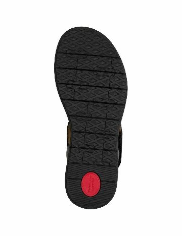 Sandale Tamaris, negru/animal print