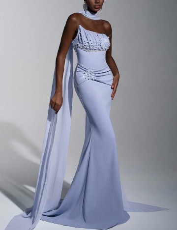Rochie lunga SHEIN, albastru