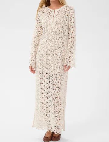 Rochie lunga Saint Tropez, alb