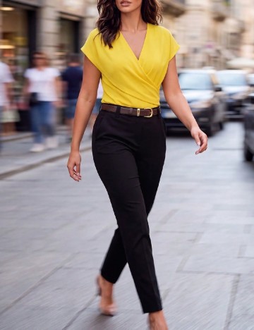 Bluza SHEIN CURVE, galben