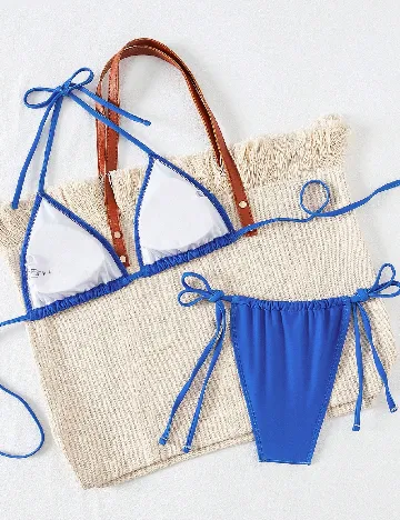 Costum de baie SHEIN, albastru