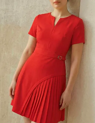 Rochie scurta MOTF Plus Size, portocaliu