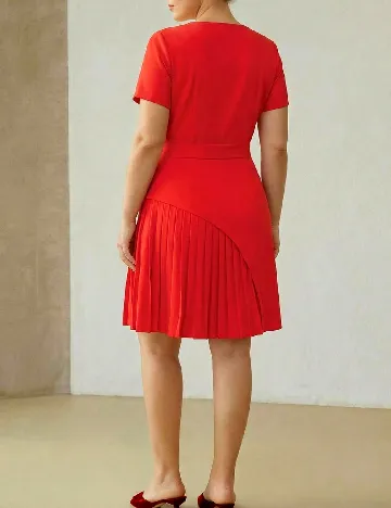 Rochie scurta MOTF Plus Size, portocaliu