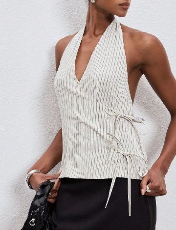 Top SHEIN, ecru