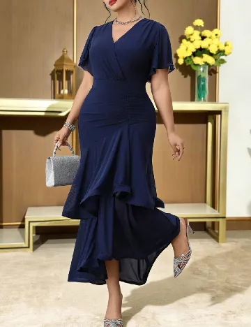 Rochie lunga SHEIN CURVE, albastru