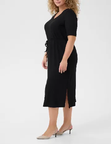 Rochie medie Kaffe Curve, negru