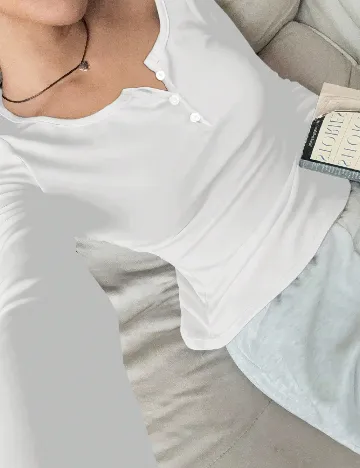 Bluza SHEIN, alb