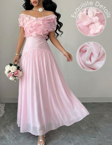 Rochie lunga SHEIN, roz