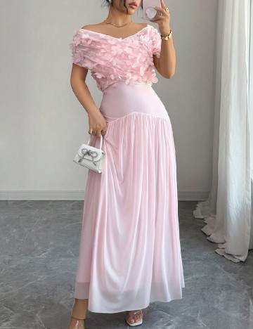 Rochie lunga SHEIN, roz