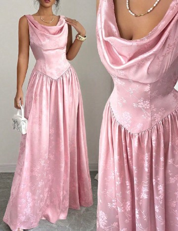 Rochie lunga SHEIN, roz
