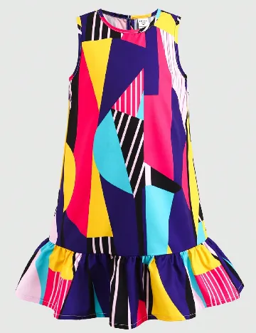 Rochie Shein Kids, mix culori